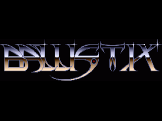 Ballistix title screen for Amiga